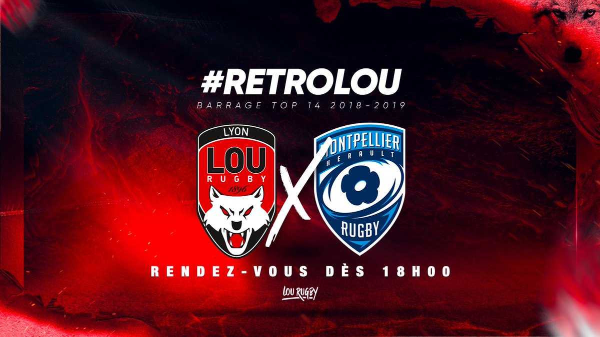 LeLOURugby's tweet photo. 🏠LE LOU À LA MAISON
Besoin d’une idée d’activité à faire à la maison ?
🔴⚫RDV maintenant ici https://t.co/FRv1tc4qmj
🎞Rediffusion du barrage #LOUMHR (saison 2018-2019) au Matmut Stadium
📺Regardons ce match et discutons #ENSEMBLE en direct
#TEAMLOU #TOP14 #RetroLOU #Souvenirs https://t.co/gDbMXSx7u7