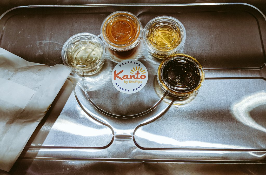 #PhysicalDistancing with super sarap, super delicious Filipino food. 
Thank you so much <a href="/TitaFlips/">Diona Joyce</a> 💌💌💌 #SupportLocalBusinesses #Covid_19