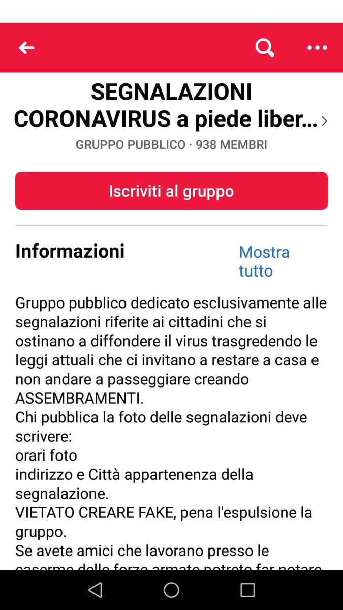 Reflex_volucion's tweet photo. En Italia nos llevan días de ventaja y ya han formado grupos amplios de vecinos dedicados a señalar, denunciar y difundir imágenes de quienes salen en la calle sin conocer siquiera si lo hacen por motivo justificado. A un paso de formar grupos parapoliciales está alguna gente. https://t.co/WK2ukJrkzp