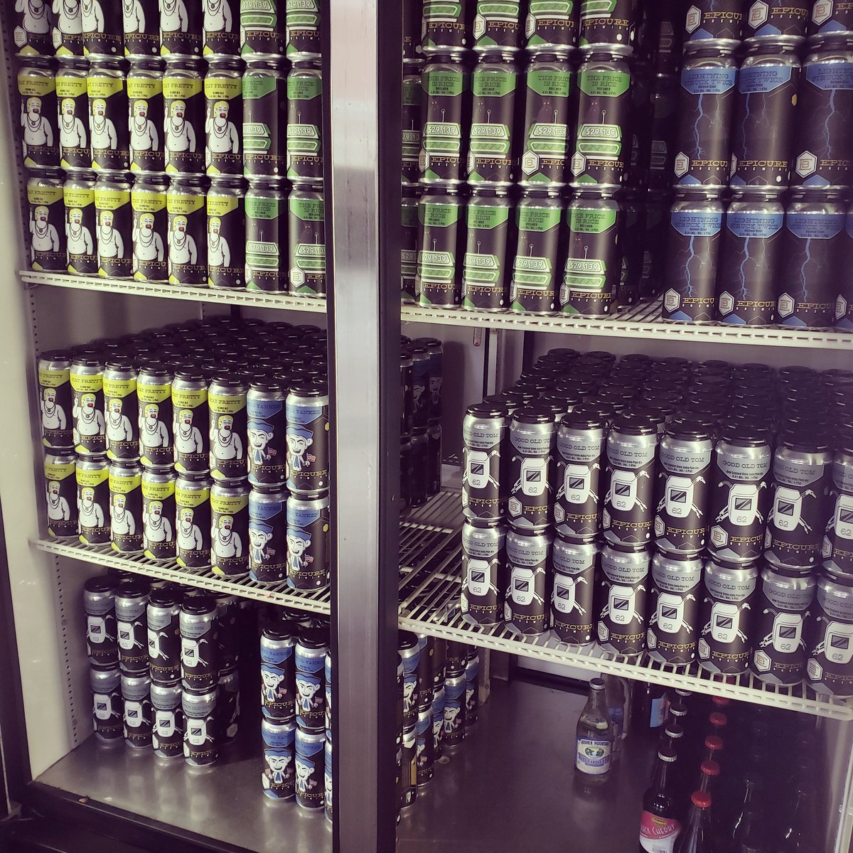 We're all stocked up and open early so c'mon down and grab some cans! Here until 7, we have:
Good Old Tom - NE IPA
Damned Yankee - IPA
Stay Pretty - Blonde
Lightning Struck Twice - Oatmeal Stout 
The Price is Rice - Rice Lager
(Collab with <a href="/BlackPondBrews/">Black Pond Brews</a>)
