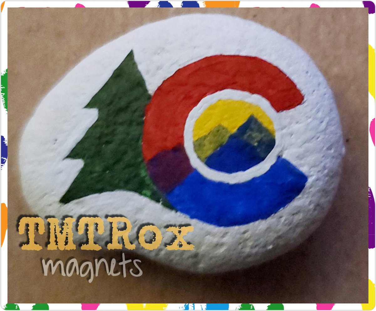 SlanginRox's tweet photo. Colorado #TMTRox Magnet๐๐ป
#SlanginRox #magnets #colorado #coloradolife #iฬman #coloradosprings #denver #ftcarson #usafa #coloradodecor #newlogo #paintedrocks #handpaintedrocks #sturdy #cripplecreek #manitouincline #pikespeak #rockymountains #aspen #pueblo #widefield #caรฑoncity https://t.co/s3KEAnMc5u