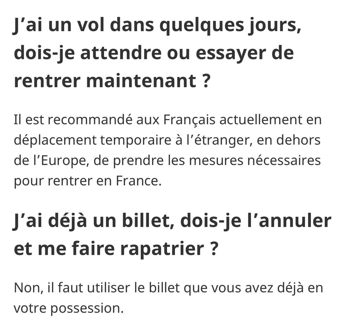 Conseils Voyageurs On Twitter Covid 19 Message A Destination Des Francais Residant A L Etranger En Voyage Ou De Retour De L Etranger Vos Questions Nos Reponses Https T Co Sxipyvzamu Infos En Temps Reel Pays Pays
