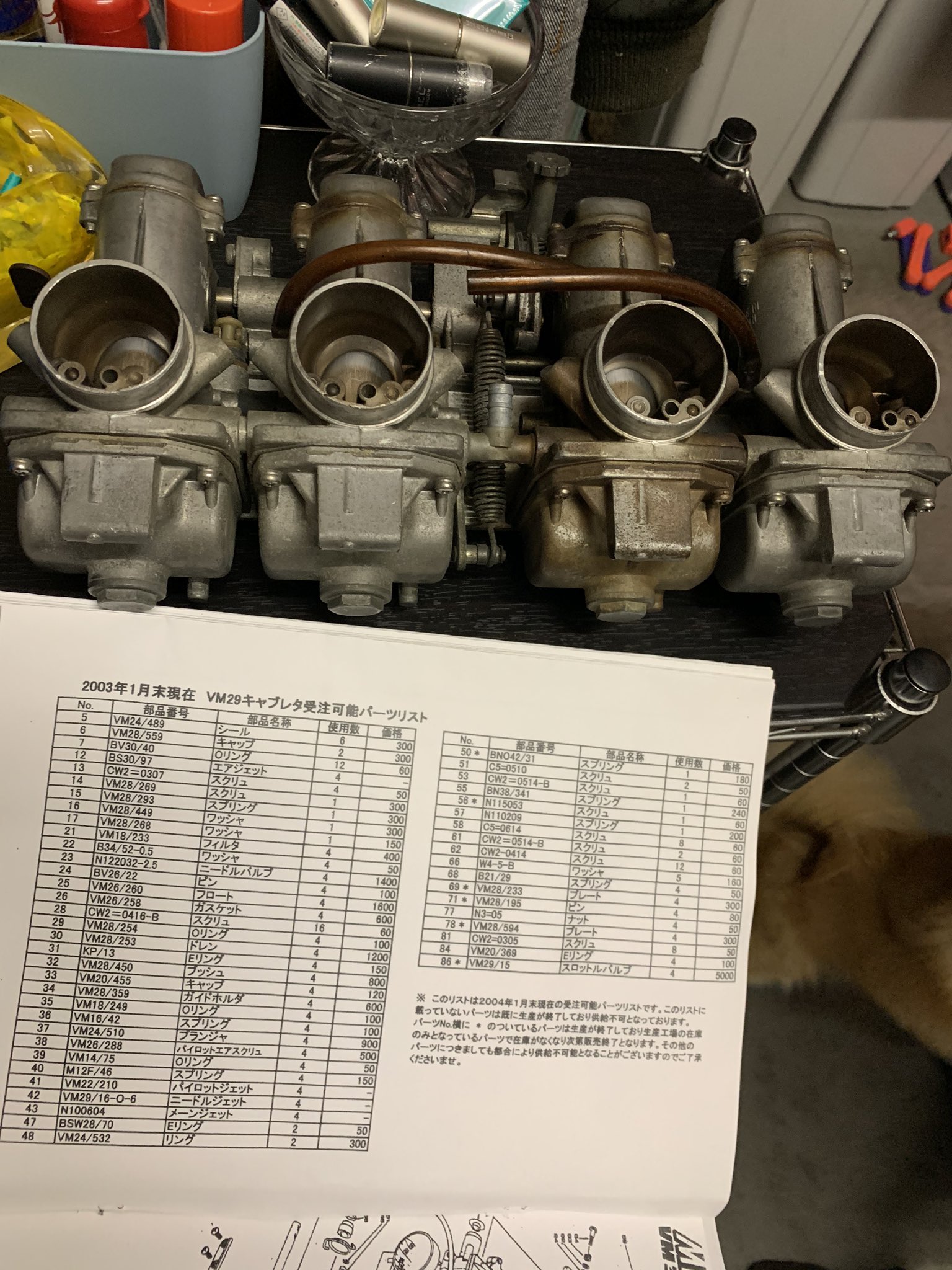 雅之 ヨシムラvm29スムースボア ネットでちょっと調べたけど消耗品出るね 夜な夜なバラしてオーバーホールしよう 大きなダメージが無ければいいなぁ 4枚目の写真ぐらいに仕上げたい 良い酒のつまみです
