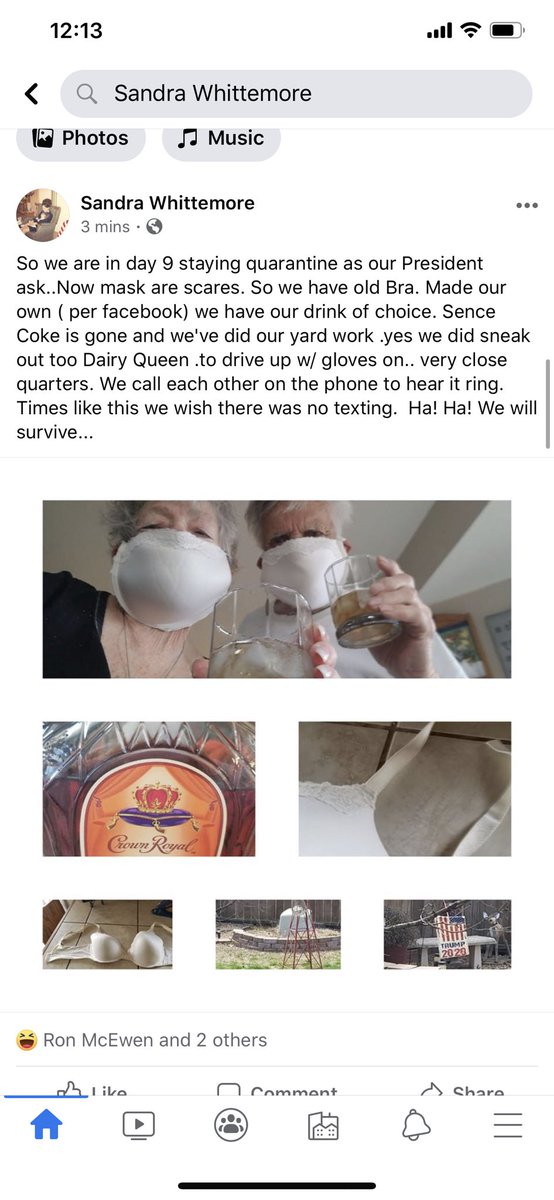 AndreaMcEwen's tweet photo. Glad to know my Grandparents are taking proper precautions... 😭 https://t.co/DziHDSU5gd