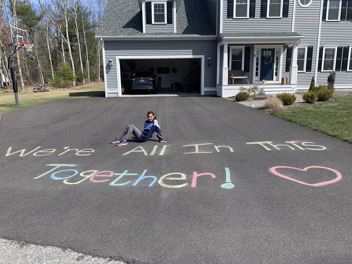 <a href="/CatBalasco/">Catherine Balasco</a> @HMSKelleher <a href="/HurleyMiddle/">Dr. Kevin Hurley MS</a> #thewarriorway #chalkthewalk