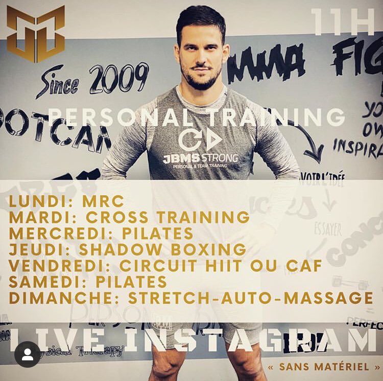 flochicchac's tweet photo. Dans ces moments de confiment, voila l’initiative d’un coach pour vous maintenir en forme. Et c’est gratuit profitez en. #confinement #RESTEZCHEZVOUS #france3 https://t.co/gRMSvDCuis