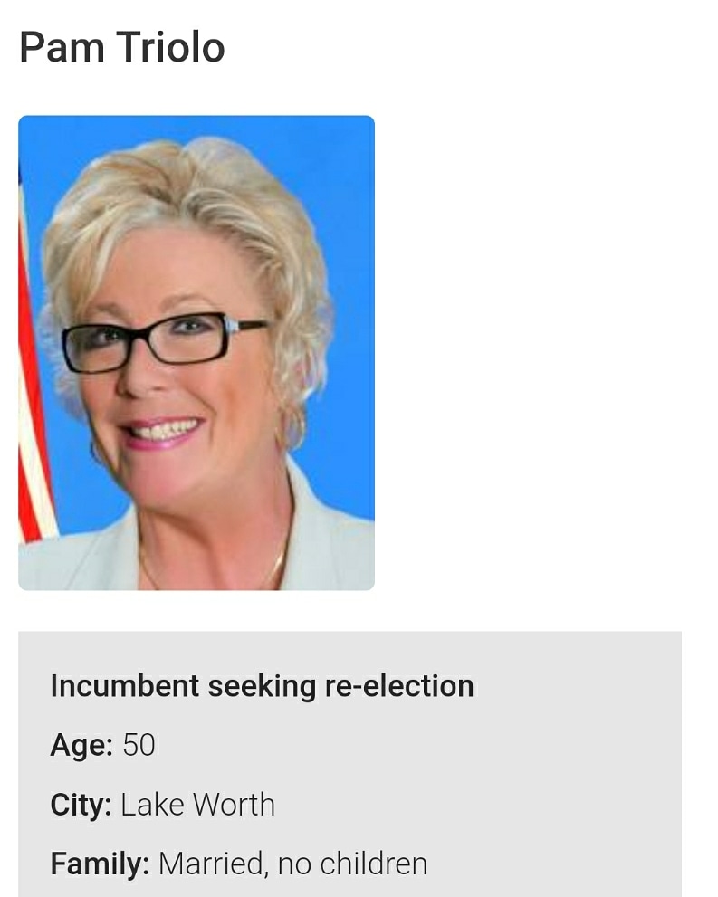 shambetheking's tweet photo. shambetheking.ent Triolo, 50, runs her own advertising, firm
!!-PAM TRIOLO !!
MAYOR
561-586-1735
ptriolo@lakeworthbeachfl.gov
THIS IS THE #REPUBLICAN MONSTER AND HER CO-CONSPIRATORS #ANDYAMOROSO #SCOTTMAXWELL #HERMANROBINSON #MICHAELBORNSTEIN https://t.co/dSATD4ycSI