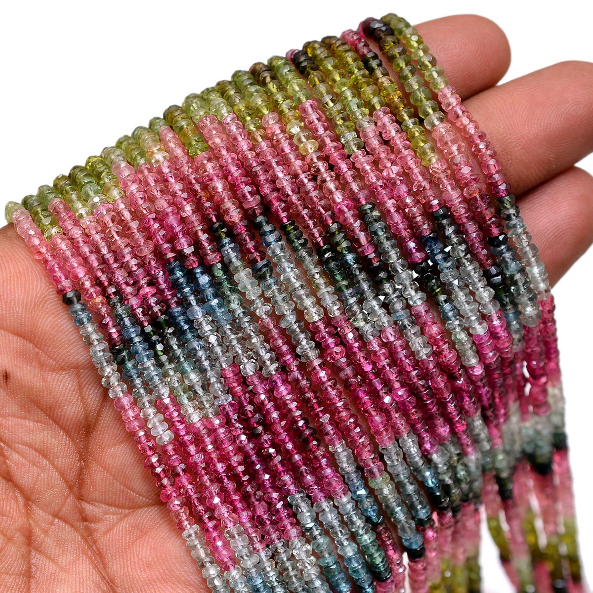 shyamagems's tweet photo. Fine Quality Multi Color Tourmaline Rondelle Faceted Gemstone Beads 4-4.5mm 
#jewelry#watchesandjewelry #jewelryofinstagram #beads #findings #strand #beadedjewelryofinstagram #igdaily #rondellebeads #necklace #shyamagems #etsysellers #beadworkforsale #bestjewelryever #multibeads https://t.co/qaGId5uxfO