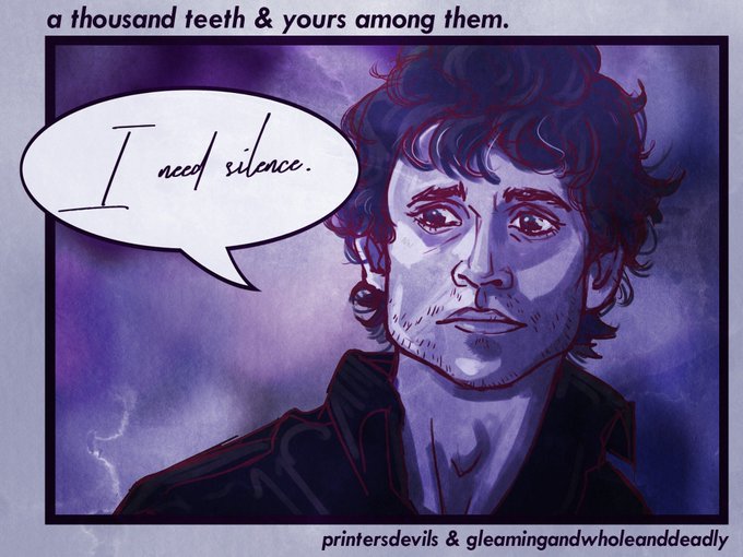 printersdeadly's tweet photo. 'a thousand teeth (and yours among them)', explicit. 

https://t.co/DUwfb5iyBw

#hannigram #hannigramfic #willgraham #hannibal https://t.co/ATO48bIeL1