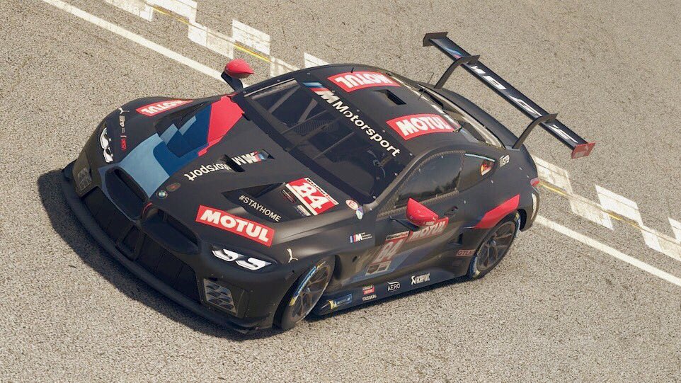 BMWMotorsport's tweet photo. To underline the challenge we are all facing just now, our cars racing virtually in the NLS and in the IMSA event today, carry the hashtag #STAYHOME.

#StaySafe
#KeepYourPassion https://t.co/8kSWZt8b9N