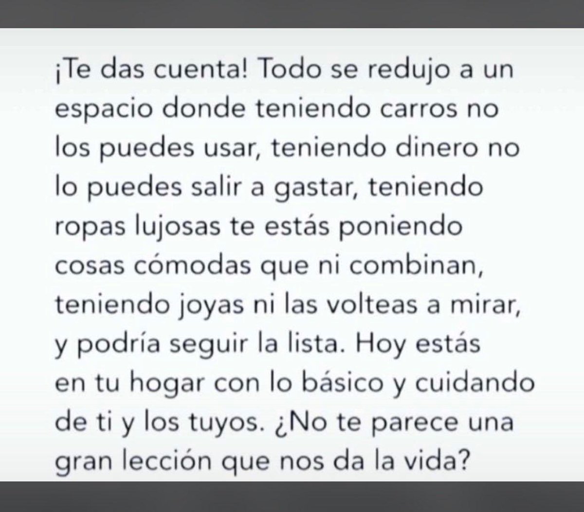 AdrianUribe's tweet photo. La vida nos está dando una lección! https://t.co/L2ByzR66RM