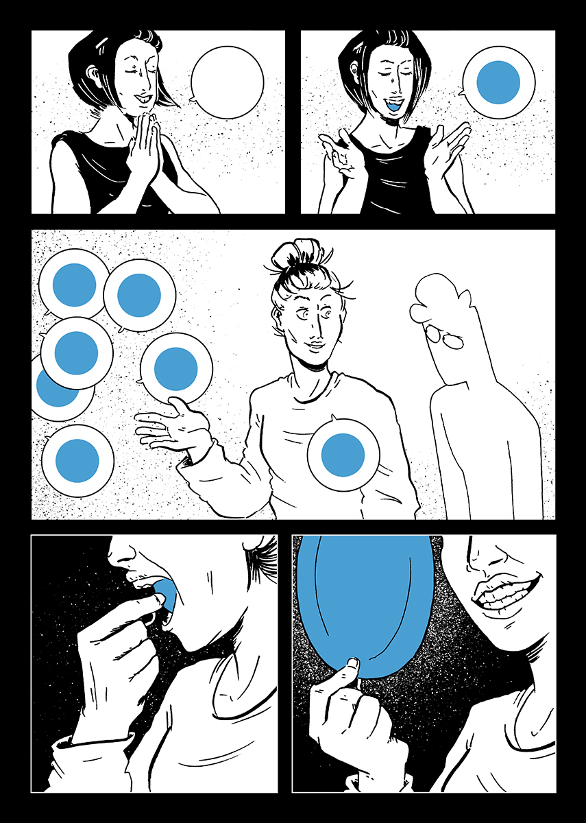 evegwood's tweet photo. I was planning on posting this later this summer but now seems as good a time as any. Here's the entirety of ORANGE PLATES, a comic about loneliness and coming out. (1/7) https://t.co/RzDLeNs9wd