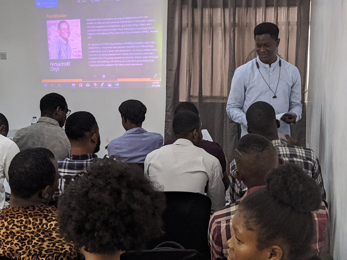EJRMasterclass's tweet photo. Helpful Tips for Scaling Interview tests session by Mr @Taaamuno 
#EJRM #portharcourt #opportunities #jobs #interviews https://t.co/iVciRZXpF2