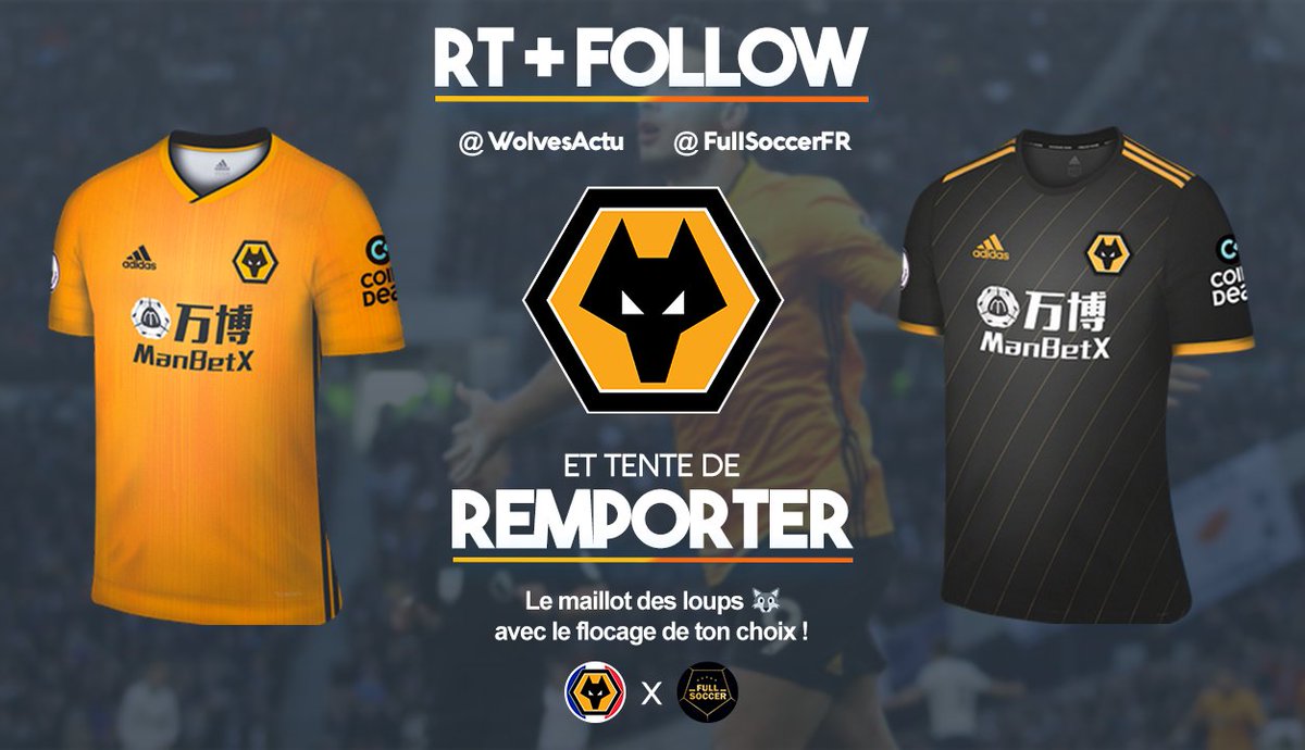 WolvesActu's tweet photo. 🚨 Concours 2020

ℹ️ Aujourd'hui, je vous propose de gagner le maillot des Wolves de votre choix !

✅ Likez et Retweetez ce tweet + follow @WolvesActu
 &amp; @FullSoccerFr.

✍️ Commentez avec le flocage voulu pour augmenter vos chances !

🍀 TAS LE 27/03 https://t.co/MVD38LkWcv