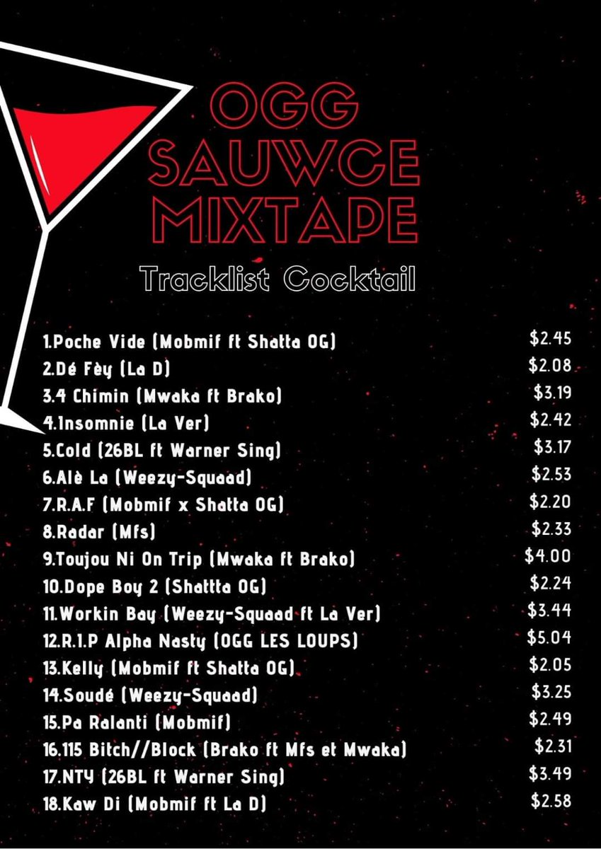 Oggloupo115's tweet image. Mixtape toujours disponible sur toutes les plateformes !!

Allez tchek ça du lourd arrive !!

#OGG #SQUAD #LESLOUPS