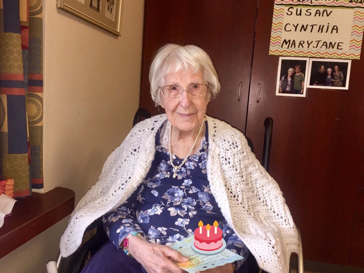 CLMastrandrea's tweet photo. “Happily sad or sadly happy.” Kenny Rogers, RIP
Seperated from our most vulnerable, Thank you #MeadowsOfDorchester @NiagaraRegion for doing your best to protect all LTC homes from Covid19
#Nonagenarians Ma💕Josephine 94, and Mom💕Marjorie 96, had special birthdays here this week https://t.co/pRFv4qfpA7