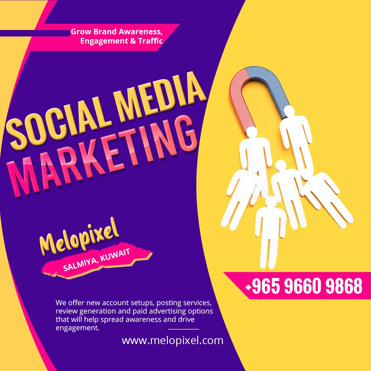 MeloPixels's tweet photo. Need help with Social Media Marketing? Get our social media promotion service and build a strong social media presence.

#branding #kuwait #ppcmarketing #socialmediamarketing #instagrammarketing #facebookmarketing #googleadwords #seo #youtubemarketing #onlinemarketing #ecommerce https://t.co/5bSsqr52Ic