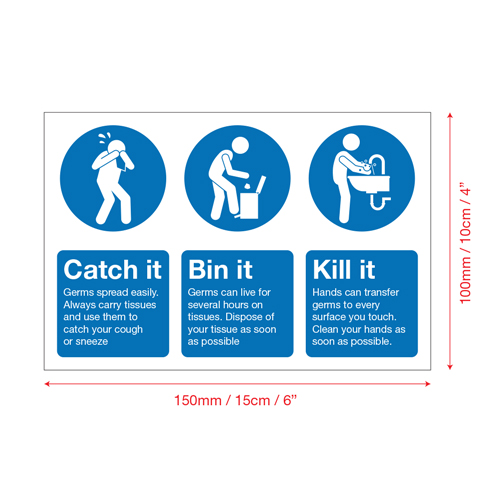 Graphics_UK's tweet image. Catch It, Kill It, Bin It! Self Adhesive sticker. It's printed in a vibrant blue onto high quality white self adhesive vinyl, suitable for all smooth and non-porous surfaces.
graphicsuk.com/product-page/c…