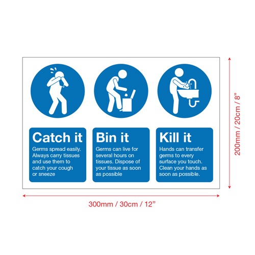 Graphics_UK's tweet image. Catch It, Kill It, Bin It! Self Adhesive sticker. It's printed in a vibrant blue onto high quality white self adhesive vinyl, suitable for all smooth and non-porous surfaces.
graphicsuk.com/product-page/c…
