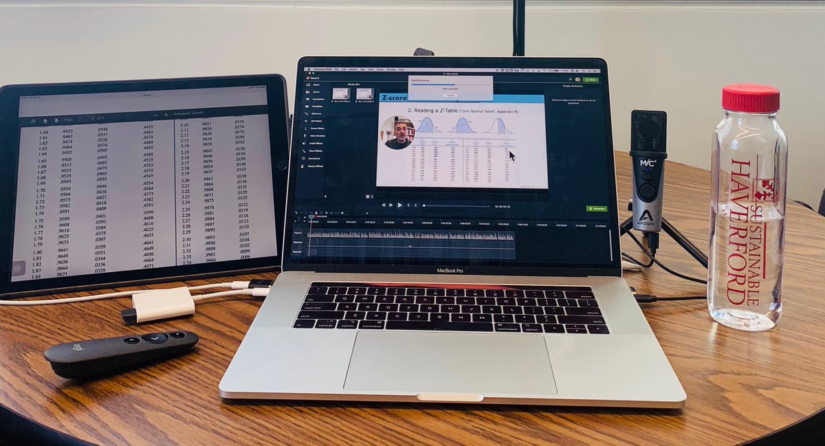 benjaminle's tweet image. Makings #statistics mini-lectures for my class at @haverfordedu using @Camtasia 
#AsynchronousLearning