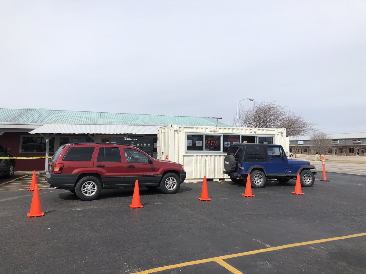tylersbarbeque's tweet image. It’s not pretty but we are open with to-go  and curb side call your in and park on north side of lot for pick up  @ Amarillo, Texas