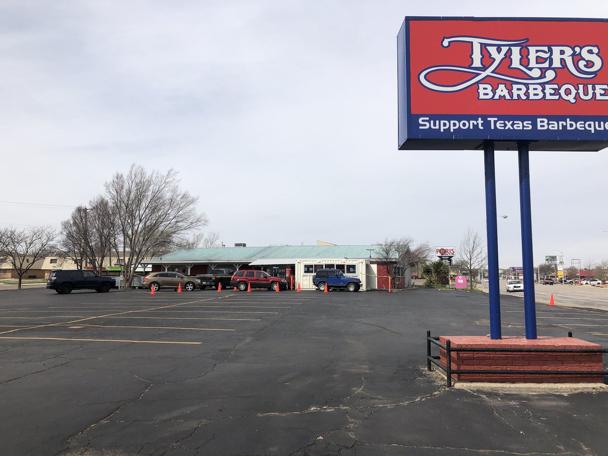 tylersbarbeque's tweet image. It’s not pretty but we are open with to-go  and curb side call your in and park on north side of lot for pick up  @ Amarillo, Texas