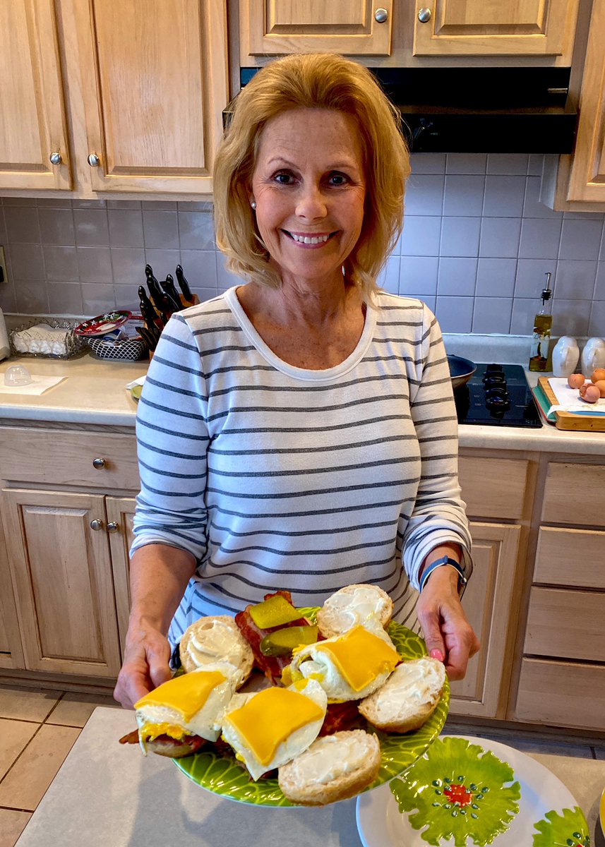 JoeWoschitz's tweet photo. Bacon, Egg, Cheese &amp; Dill Pickle Biscuits by Boots for Brunch! #StayHome #Quarantine #FlattenTheCurve 🍳👢😎 https://t.co/7mwwhDsXvO