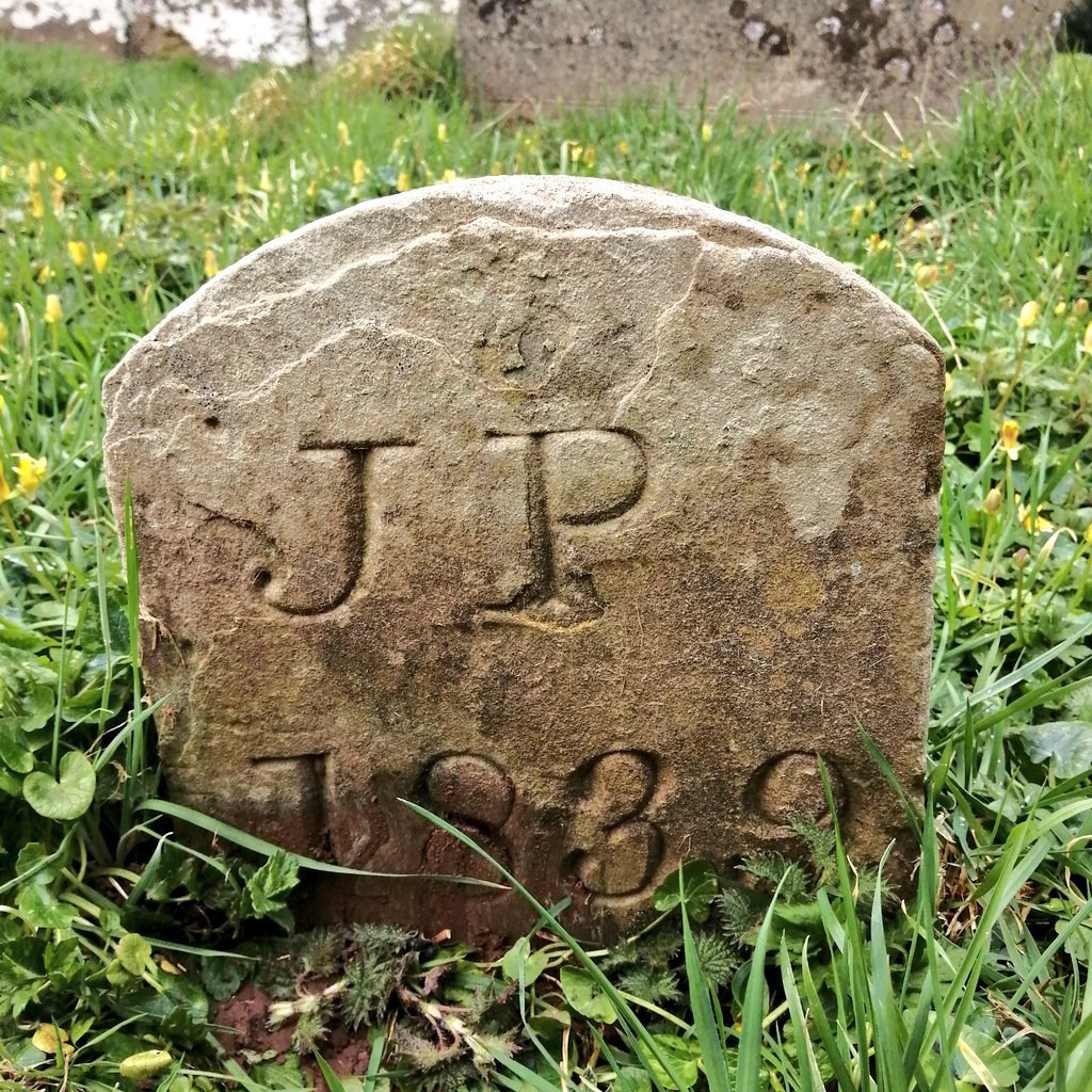 An example of a pauper/low-income gravemarker at St Martin's Church, Cwmyoy. #Wales  #History