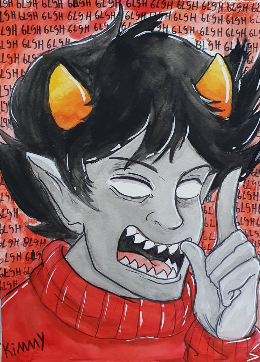 lukimarts's tweet photo. 5° dia de quarentena :
Desenhei o Kankri Vantas...
#kankrivantas #Homestuck #homestuckfanart #alphatroll https://t.co/XqNDahrVyW