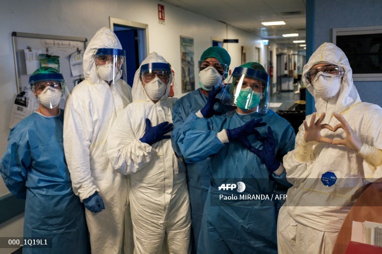 #Coronavirus #COVID19 
Pictures taken by Paolo Miranda inside the Cremona hospital, southeast of Milan, Lombardy, Italy. #AFP