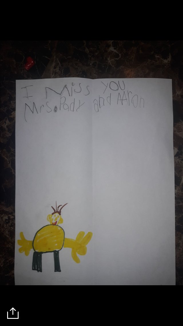 Two things that put a smile 😊 on my face...

From a parent:
Thank y'all for putting in all this work despite having your own family and stuff going on. It is appreciated.