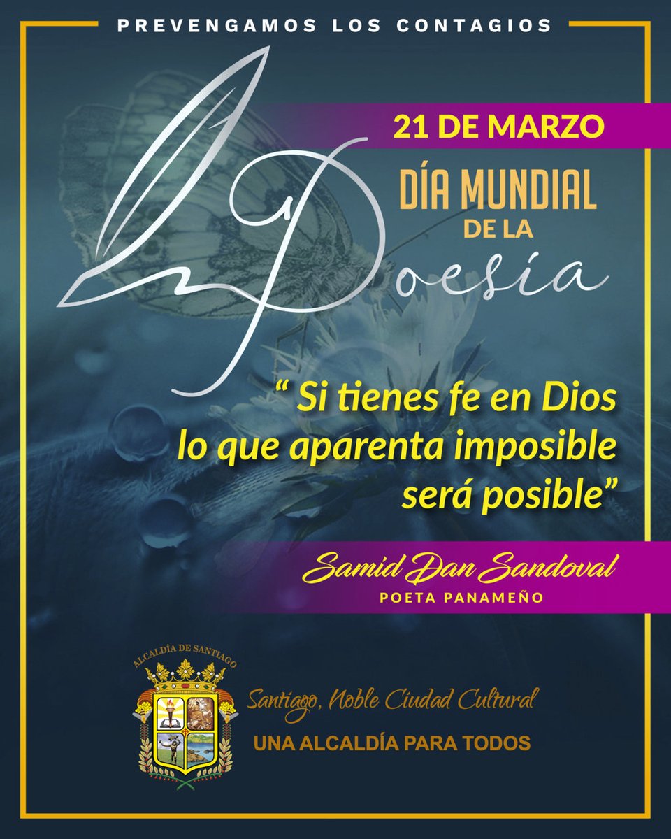 Uzivatel Samid Sandoval C Na Twitteru En El Dia Mundial De La Poesia Orare Por Todos Con Este Acrostico D Anos Senor Tu Bendicion I Rradia Nuestros Corazones O Bra Tu Poder