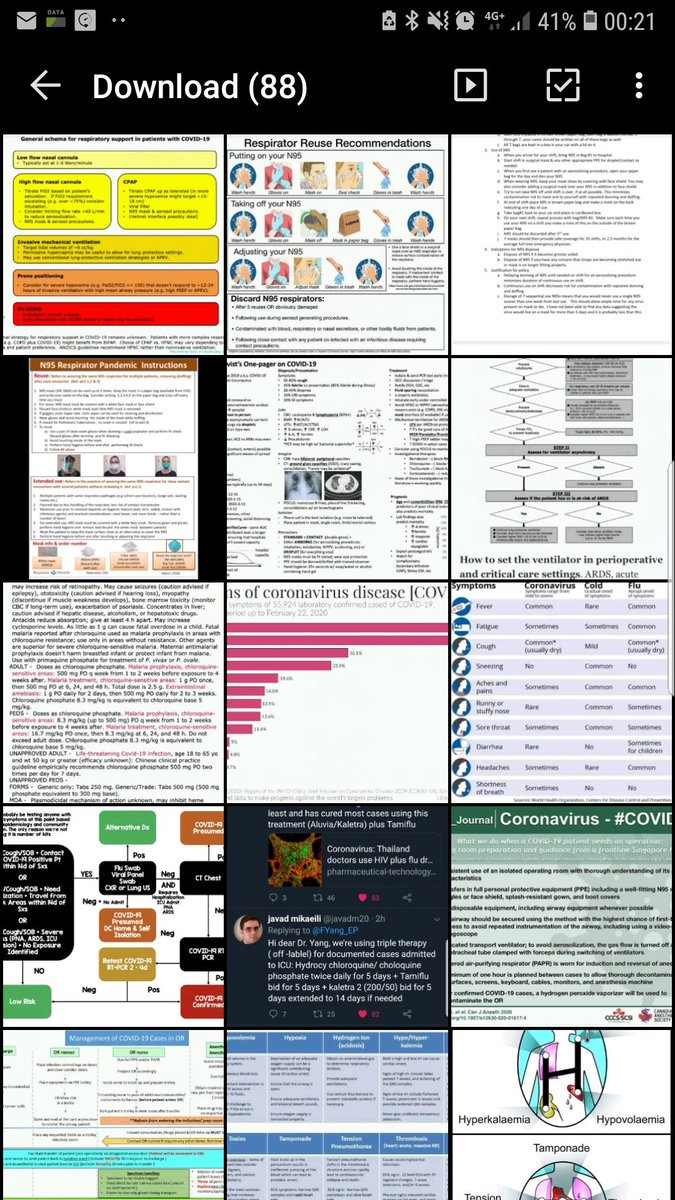 Is it just me or does everyone oo #medtwitter have a folder like this? 

Share your best and most useful COVID19 graphics in the comments!

#Covid_19 #CoronavirusPandemic #StayAtHome #COVIDfoam