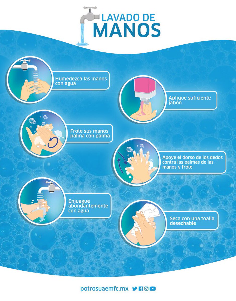 Tener las manos limpias reduce la propagación de enfermedades como #COVID19🦠😷

¡Haz que el lavado de manos se convierta en un hábito saludable!🙌🏼💦

#YoMeQuedoEnCasa #UnidosSomosIndomables👊🏼