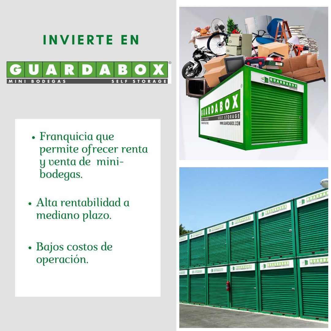 ¿Ya adquiriste tu franquicia #Guardabox?
Invierte en este modelo de negocio de alta rentabilidad, en #FeherExpansiónTeAsesoramos.

#FranquiciasDisponibles