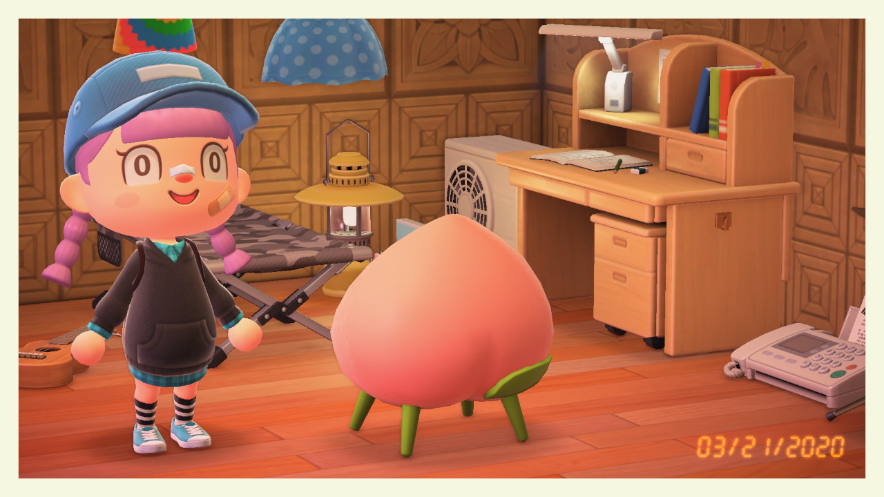 Peach chair animal crossing sale