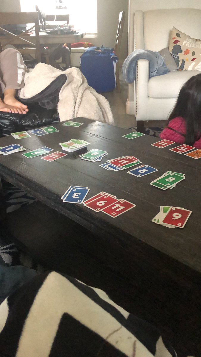 sasykimi's tweet image. Being quarantined has its benefits!! #skipbo #winnerwinnerchickendinner #cardtime