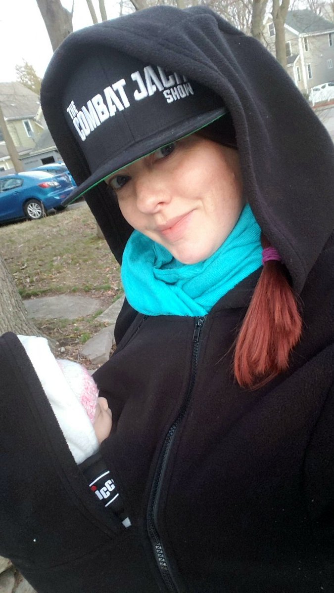 clumsyjeweler's tweet photo. We needed some fresh air so we took a walk around the neighborhood. We didn't pass anyone else. #itdonteverstop #CombatForever #babywearingmama https://t.co/ybrOEYBK6z
