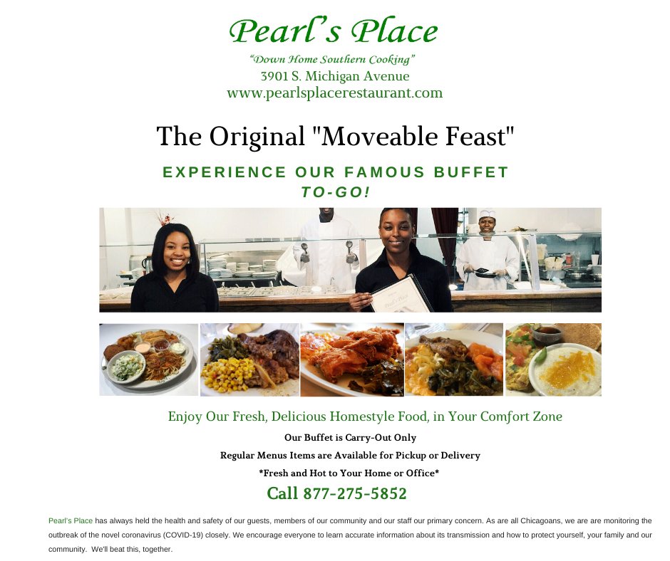 Pearl's Place Restaurant (@pearlsplaceIL) on Twitter photo 2020-03-21 19:25:03