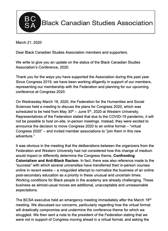 BlkCdnSA's tweet photo. Here is our statement regarding #Congressh2020 today on the #InternationalDayForTheEliminationOfRacialDiscrimination
@ideas_idees @WesternU #BlackAtCongress #ConfrontingColonialismAndAntiBlackRacism https://t.co/rZfTm94y9N