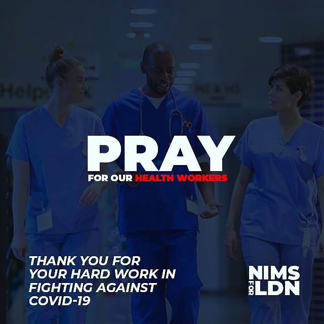 NimsObungeUK's tweet photo. Pray For The Nation.
Thank you to all Health and Social care workers. We appreciate your hardwork and sacrifice. 
.
. 
@Nimsobungeuk @nims.obunge #nimsforlondon #stepupforlondon #stepupforhope #london🇬🇧 #independent #frontline #heros #coronavirus https://t.co/1k45NhKOte
