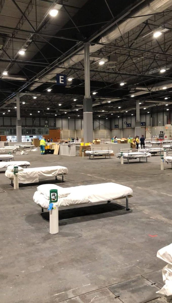 Do you remember your last congress you went to in Madrid? 
This is what the IFEMA (@feriademadrid) conference center looks like today. 
#COVIDー19