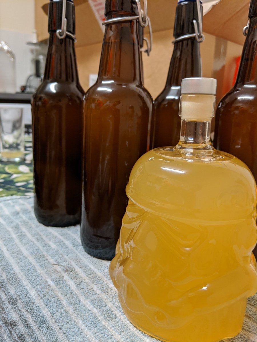Bottled my first batch of mead that actually tastes like mead. Based on my very scientific measurement which we shall rather not discuss I achieved 18.8% per bottle. Let's see how many I produce make until my viva. #nothingcanstopme