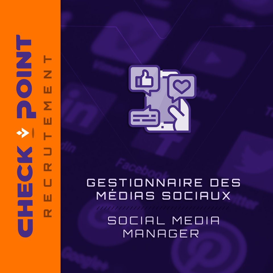 CheckPointQc's tweet photo. Checkpoint is recruiting!

We're looking for someone who will share our annoucements on Facebook and Twitter in an original and professionnal way.

Feel free to slide into our DMs if it's something that you would like to help us with! https://t.co/7k8aNmZ9ug
