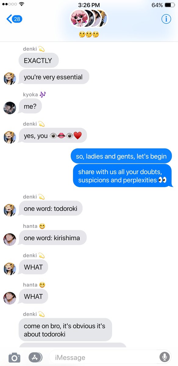 ✧ the bakusquad starts to wonder