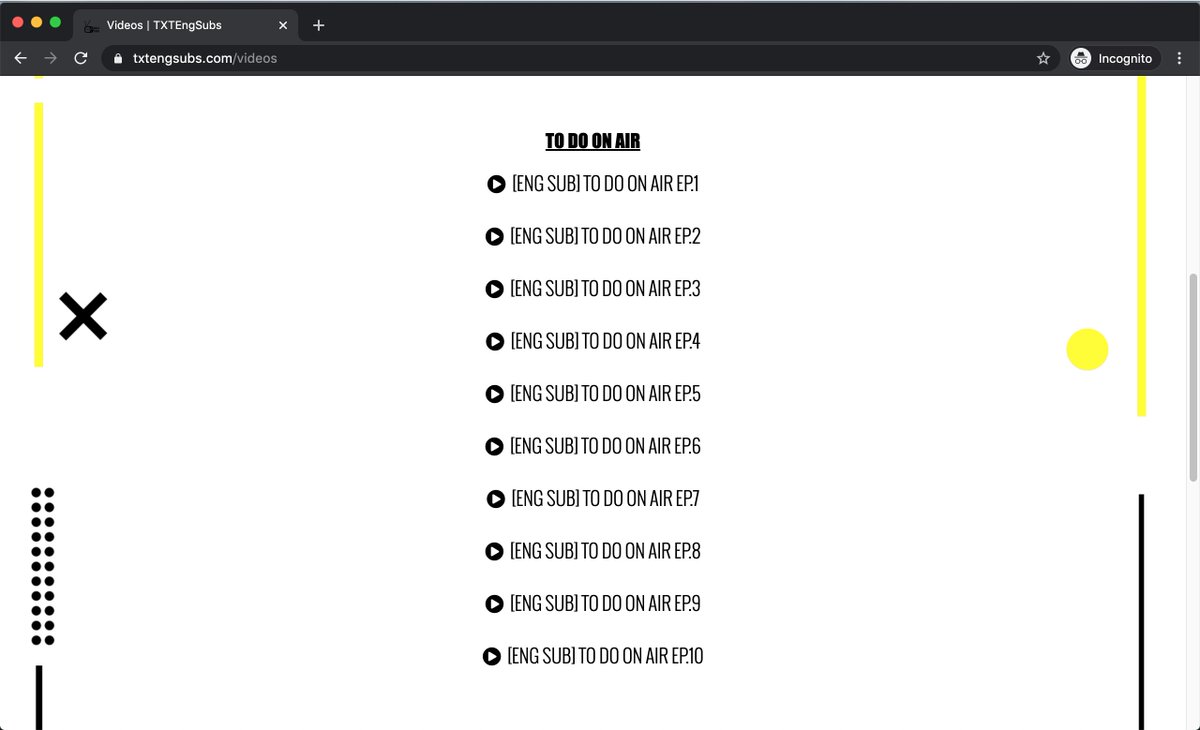 TXTEngSubs's tweet image. New episodes of TO DO ON AIR have been updated~
txtengsubs.com/videos