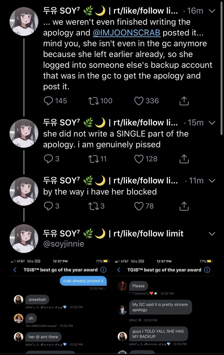 Annnnnd she apparently stole the apology lmao this is why I keep saying to be careful who you trust!!! Some of these big accounts do not deserve the hype they get.