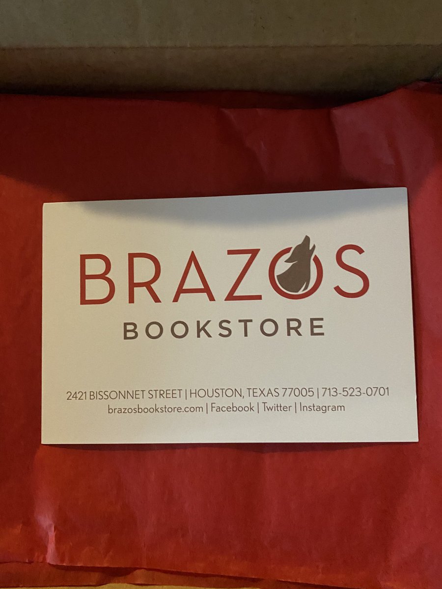 Well my rainy day stuck inside just became significantly brighter!  Thanks for all you do ⁦<a href="/BrazosBookstore/">Brazos Bookstore</a>⁩ ❤️