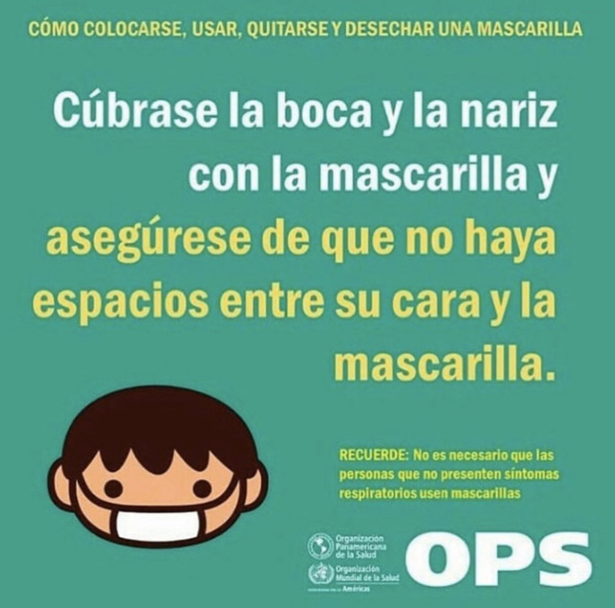 HtalCetrangolo's tweet image. La mascarilla o barbijo no está recomendado para cualquier persona. Utilizala solamente si tenés síntomas o si sos personal de salud y debes atender a personas sospechosas o infectadas. 

NOS CUIDAMOS ENTRE TODOS

#QuedateEnCasa 
#COVID19 
#hcsmla

😷😷😷😷😷😷😷