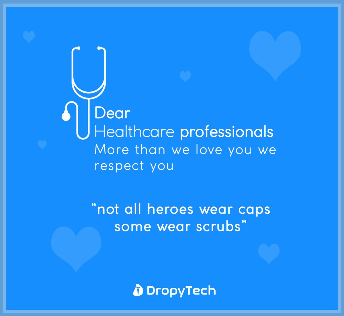 dropypie's tweet photo. They are sacrificing their's life to keep the world safe. So please co-operate them...
#StayAtHome
#CoronaUpdatesInIndia
#CoronaChainScare
#COVID19outbreak
#ISupportJantaCurfew
#JantaCurfew
#IndiaFightCorona
#dropytech https://t.co/iYkphsQDxo